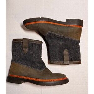 CLARKS Trace Fern Leather Boots Women Size 8 1/2 (Bx 3)